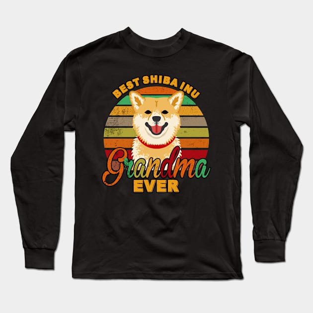 Best Shiba Inu Grandma Ever Long Sleeve T-Shirt by franzaled